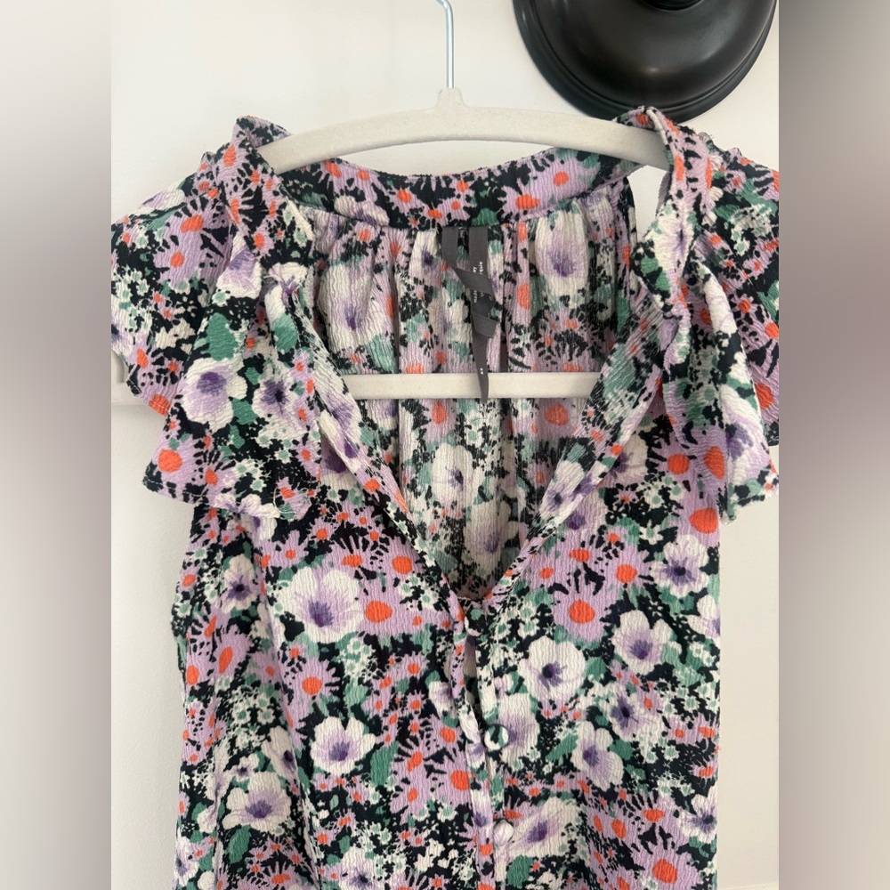 Anthropologie floral blouse